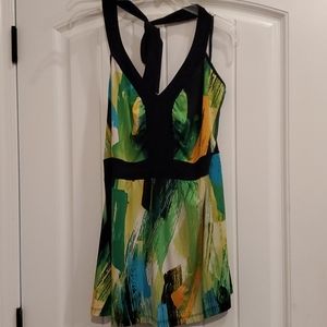 Multi colored halter top